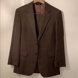 Jos. A. Bank herringbone window pane men’s suit
